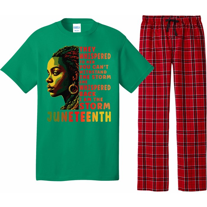 Juneteenth Afro American Black Women Pajama Set