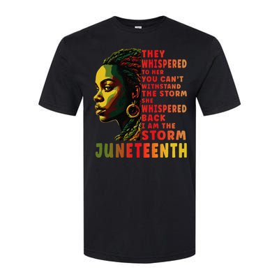 Juneteenth Afro American Black Women Softstyle CVC T-Shirt