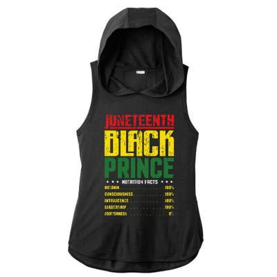 Juneteenth Afro American Son Family Matching Juneteenth Ladies PosiCharge Tri-Blend Wicking Draft Hoodie Tank