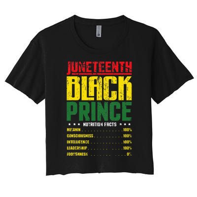 Juneteenth Afro American Son Family Matching Juneteenth Women's Crop Top Tee