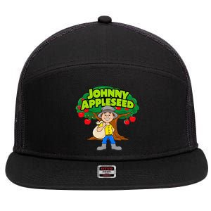 Johnny Appleseed Apple Day Sept 26 Celebrate Legends 7 Panel Mesh Trucker Snapback Hat