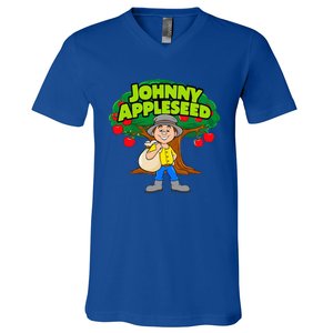 Johnny Appleseed Apple Day Sept 26 Celebrate Legends V-Neck T-Shirt