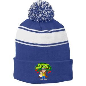 Johnny Appleseed Apple Day Sept 26 Celebrate Legends Stripe Pom Pom Beanie