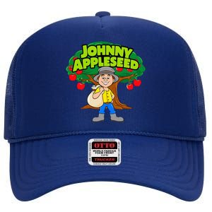 Johnny Appleseed Apple Day Sept 26 Celebrate Legends High Crown Mesh Back Trucker Hat