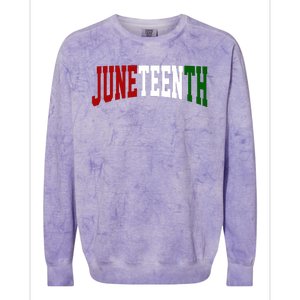 Juneteenth African American Colorblast Crewneck Sweatshirt