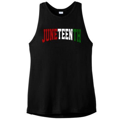 Juneteenth African American Ladies PosiCharge Tri-Blend Wicking Tank