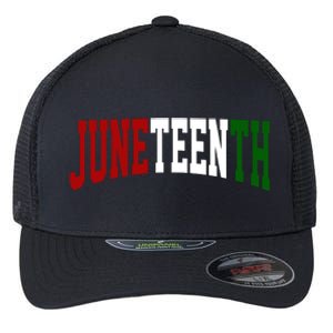 Juneteenth African American Flexfit Unipanel Trucker Cap