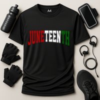 Juneteenth African American Cooling Performance Crew T-Shirt