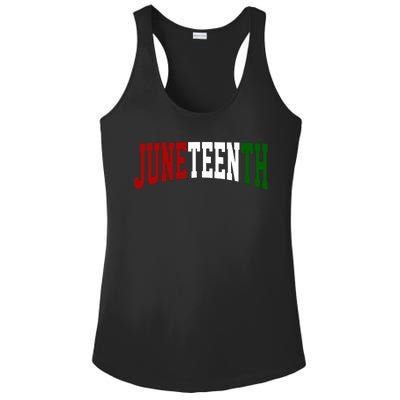 Juneteenth African American Ladies PosiCharge Competitor Racerback Tank