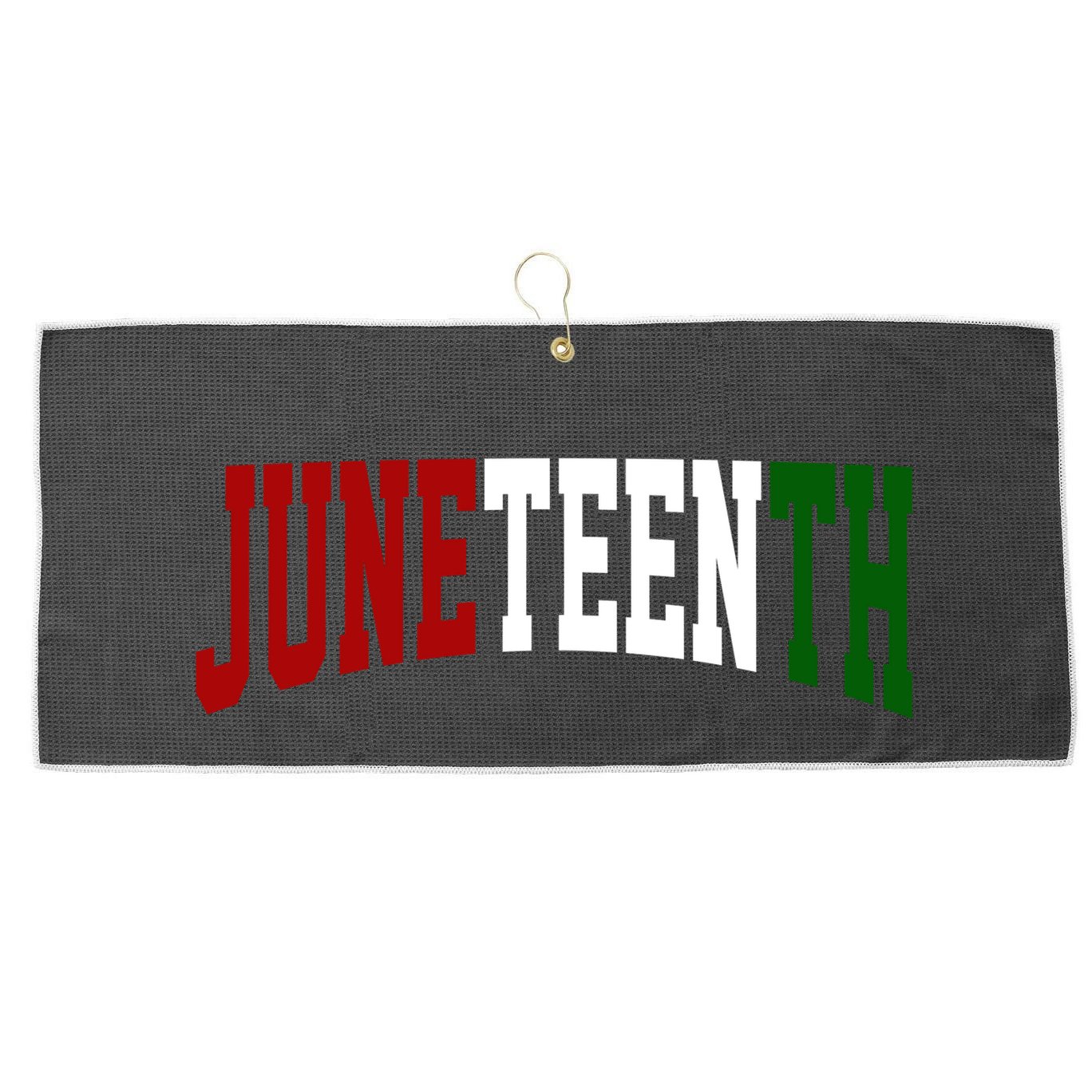 Juneteenth African American Large Microfiber Waffle Golf Towel
