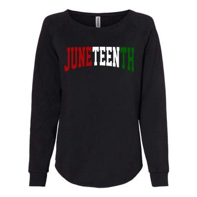 Juneteenth African American Womens California Wash Sweatshirt