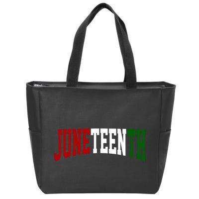 Juneteenth African American Zip Tote Bag