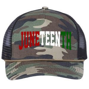 Juneteenth African American Retro Rope Trucker Hat Cap