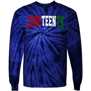 Juneteenth African American Tie-Dye Long Sleeve Shirt