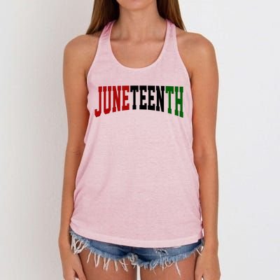 Juneteenth African American Women's Knotted Racerback Tank