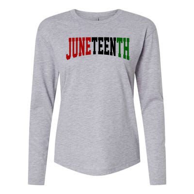 Juneteenth African American Womens Cotton Relaxed Long Sleeve T-Shirt