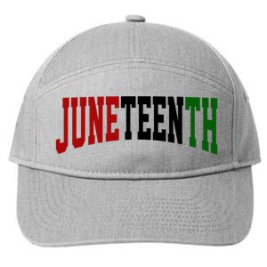 Juneteenth African American 7-Panel Snapback Hat