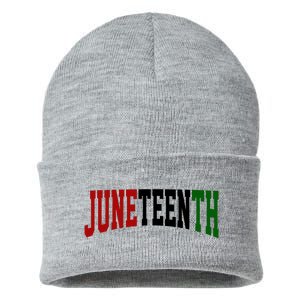 Juneteenth African American Sustainable Knit Beanie