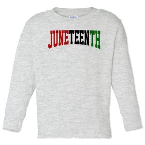 Juneteenth African American Toddler Long Sleeve Shirt