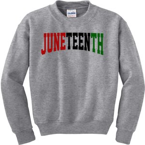 Juneteenth African American Kids Sweatshirt