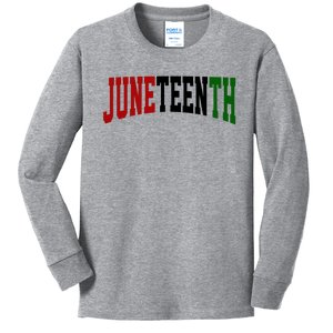 Juneteenth African American Kids Long Sleeve Shirt