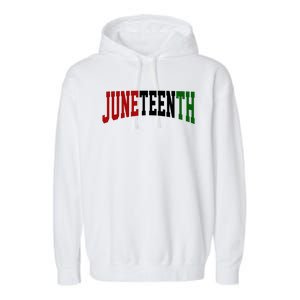 Juneteenth African American Garment-Dyed Fleece Hoodie