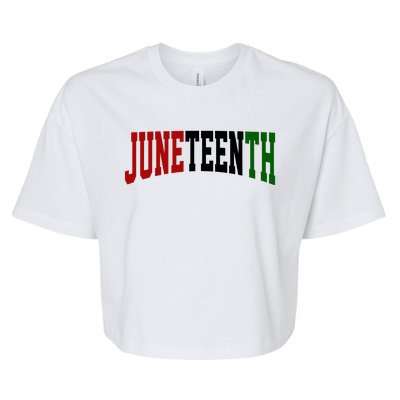 Juneteenth African American Bella+Canvas Jersey Crop Tee