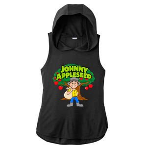 Johnny Appleseed Apple Day Sept 26 Celebrate Legends Ladies PosiCharge Tri-Blend Wicking Draft Hoodie Tank