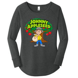 Johnny Appleseed Apple Day Sept 26 Celebrate Legends Women's Perfect Tri Tunic Long Sleeve Shirt