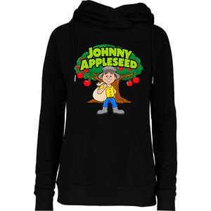 Johnny Appleseed Apple Day Sept 26 Celebrate Legends Womens Funnel Neck Pullover Hood