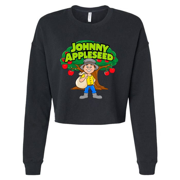 Johnny Appleseed Apple Day Sept 26 Celebrate Legends Cropped Pullover Crew