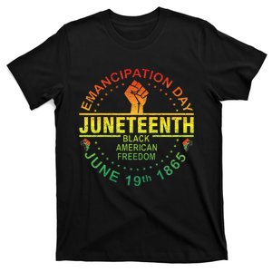 Juneteenth African American Freedom Black T-Shirt