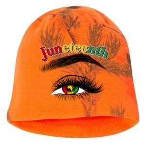 Juneteenth African American Woman Eye Kati - Camo Knit Beanie