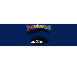 Juneteenth African American Woman Eye Bumper Sticker