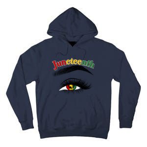 Juneteenth African American Woman Eye Tall Hoodie