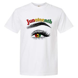 Juneteenth African American Woman Eye Garment-Dyed Heavyweight T-Shirt