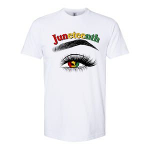 Juneteenth African American Woman Eye Softstyle CVC T-Shirt