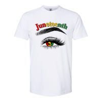 Juneteenth African American Woman Eye Softstyle CVC T-Shirt