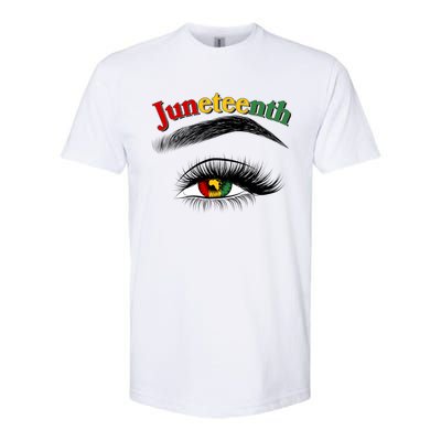 Juneteenth African American Woman Eye Softstyle® CVC T-Shirt