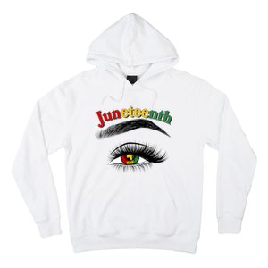 Juneteenth African American Woman Eye Hoodie