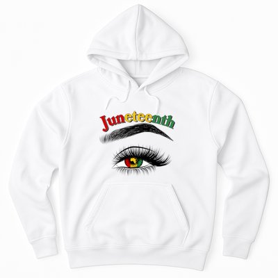 Juneteenth African American Woman Eye Hoodie
