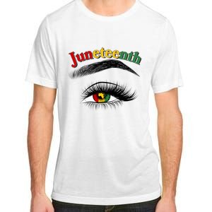 Juneteenth African American Woman Eye Adult ChromaSoft Performance T-Shirt