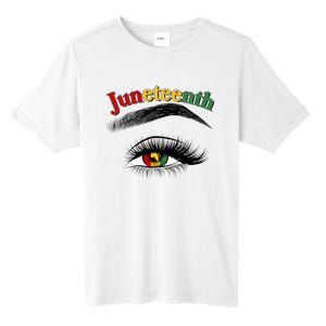 Juneteenth African American Woman Eye Tall Fusion ChromaSoft Performance T-Shirt