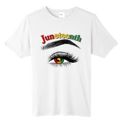 Juneteenth African American Woman Eye Tall Fusion ChromaSoft Performance T-Shirt