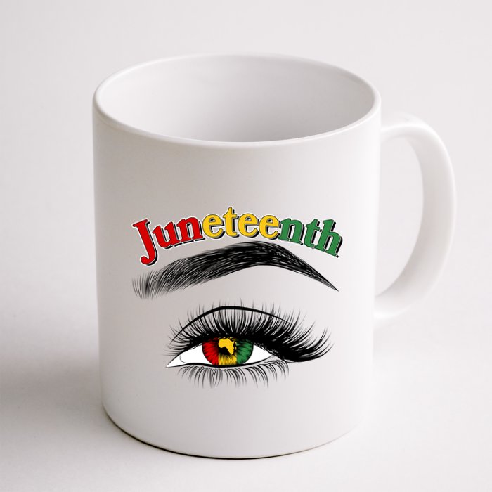 Juneteenth African American Woman Eye Coffee Mug