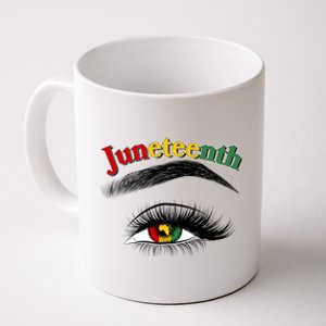 Juneteenth African American Woman Eye Coffee Mug