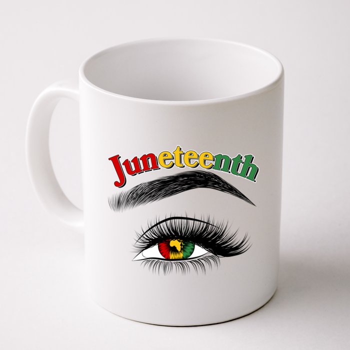 Juneteenth African American Woman Eye Coffee Mug