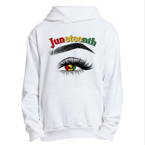 Juneteenth African American Woman Eye Urban Pullover Hoodie