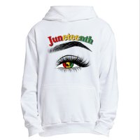 Juneteenth African American Woman Eye Urban Pullover Hoodie