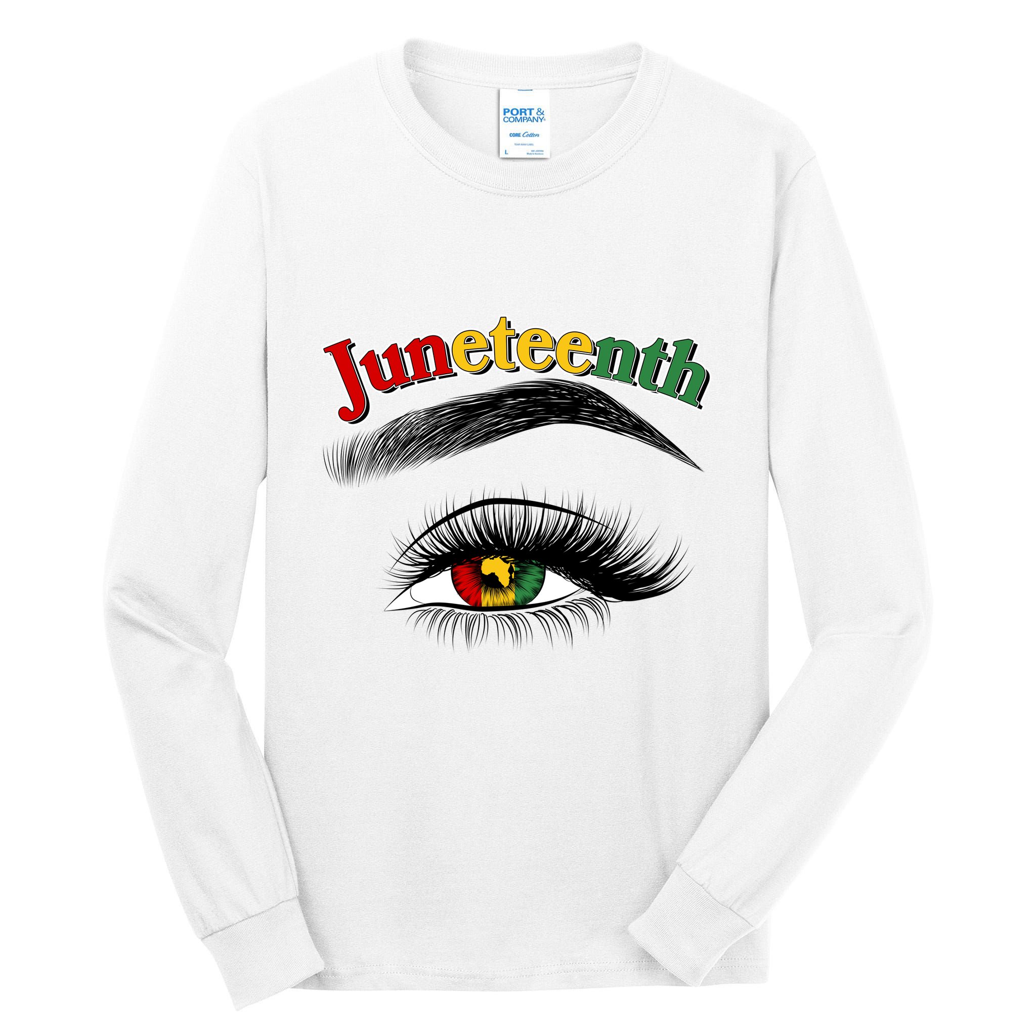 Juneteenth African American Woman Eye Tall Long Sleeve T-Shirt